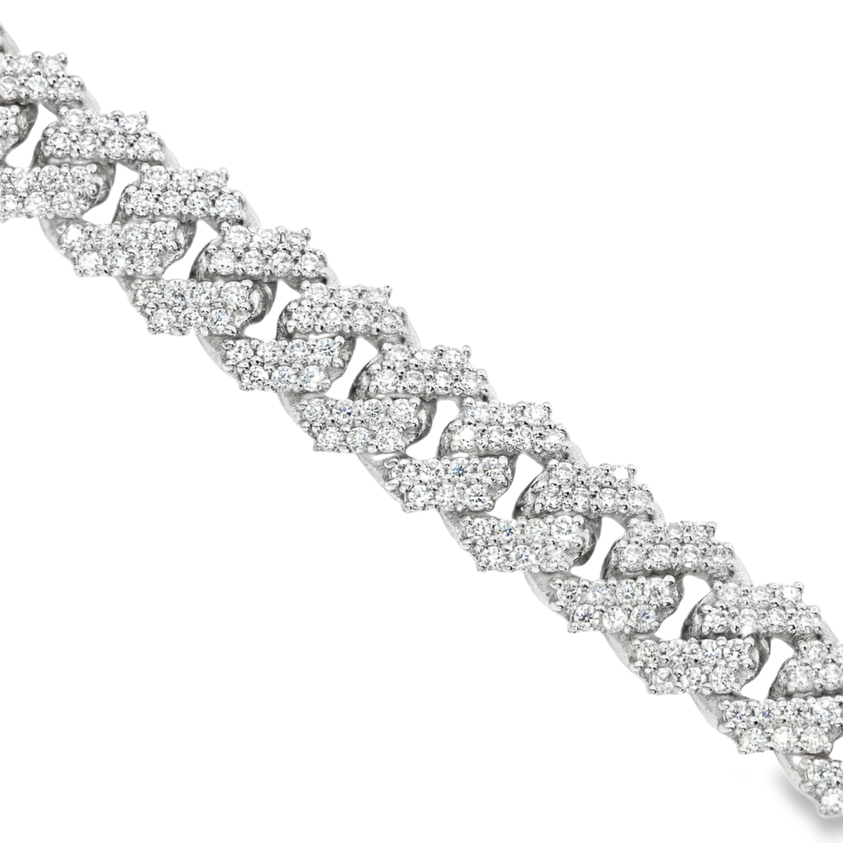 Iced Out Cuban Moissanite Chain